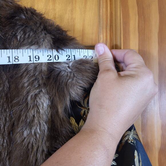 Handmade Unique one of a kind Vintage fur coat size Large - Picture 10 of 11